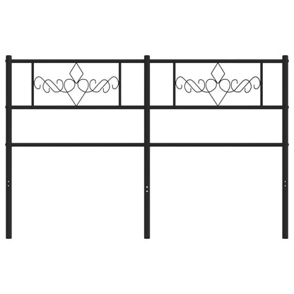 Testiera in Metallo Nero 120 cm - homemem39