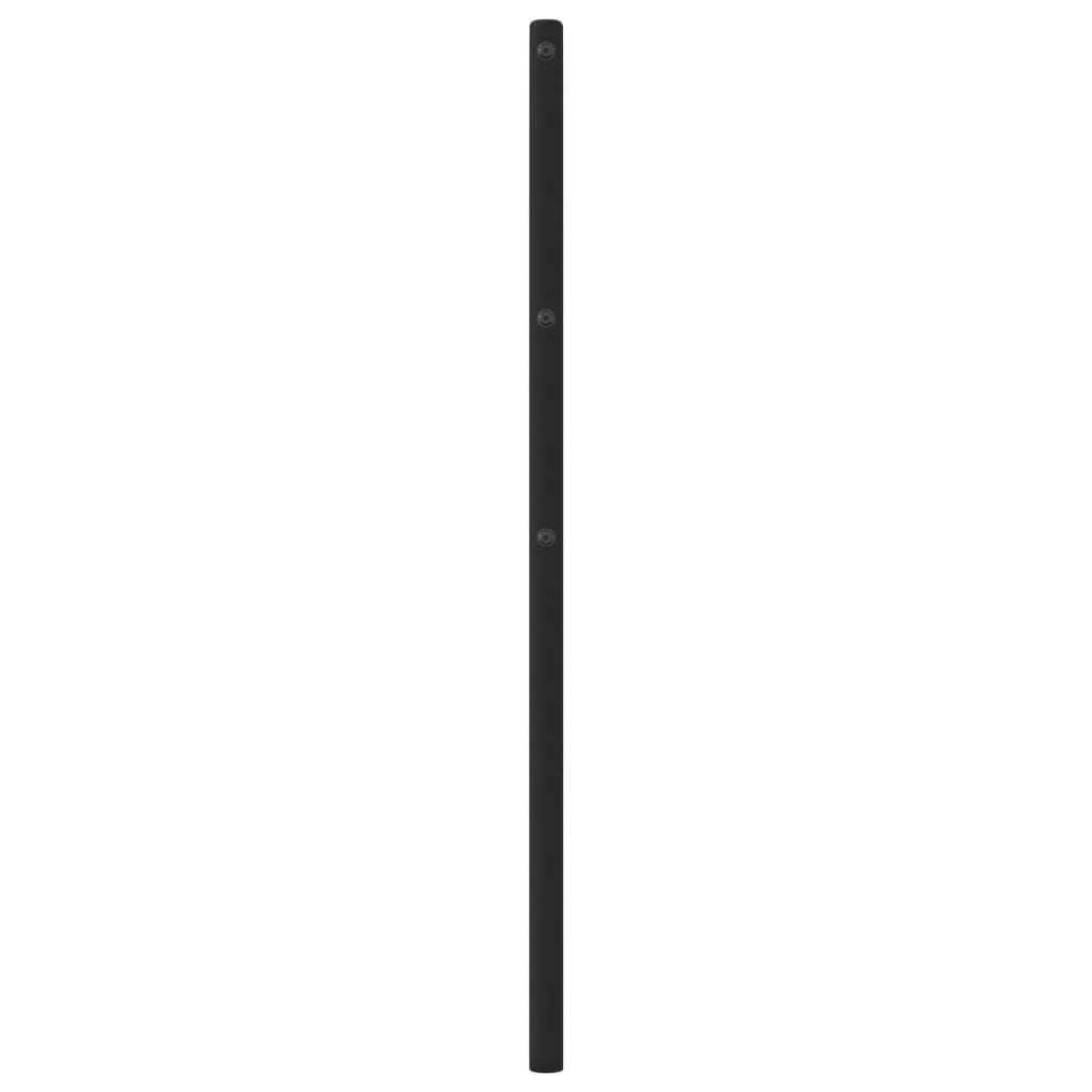 Testiera in Metallo Nero 180 cm - homemem39