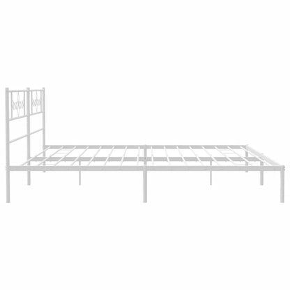 Giroletto con Testiera Metallo Bianco 183x213 cm | homemem39