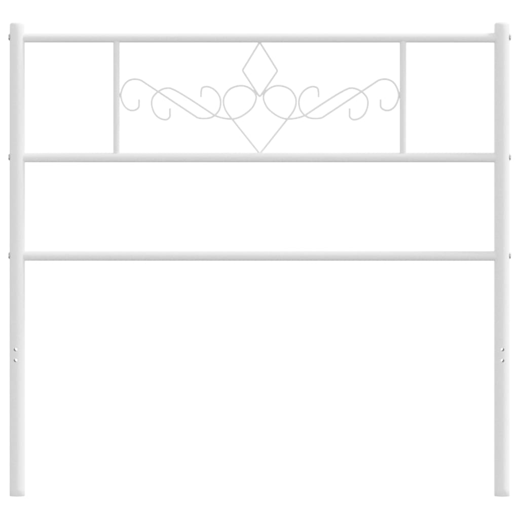 Testiera in Metallo Bianco 90 cm