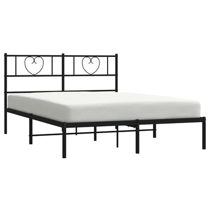 Giroletto con Testiera in Metallo Nero 150x200 cm | homemem39