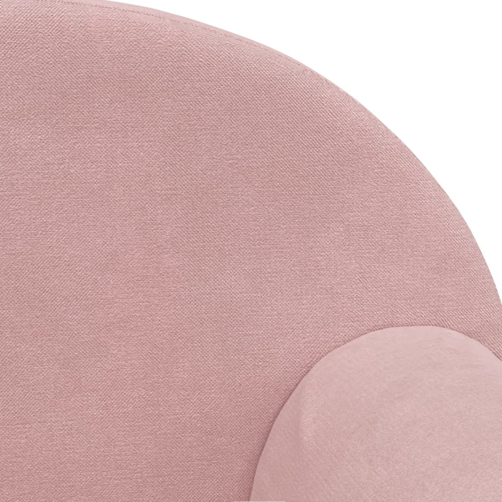 Divano per bambini rosa in morbido peluche | homemem39
