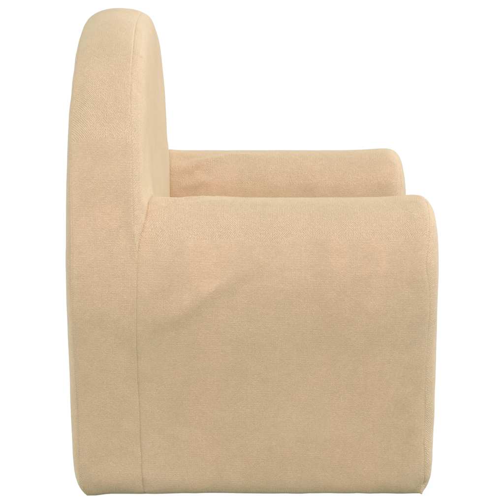 Divano Letto per Bambini Crema in Morbido Peluche | homemem39