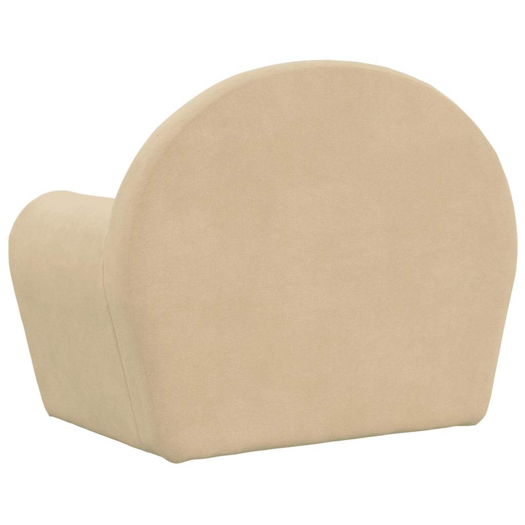 Divano Letto per Bambini Crema in Morbido Peluche | homemem39