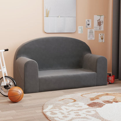 Divano per Bambini a 2 Posti in Morbido Peluche