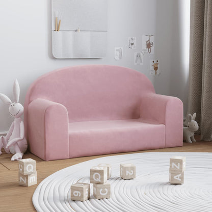 Divano per Bambini a 2 Posti in Morbido Peluche