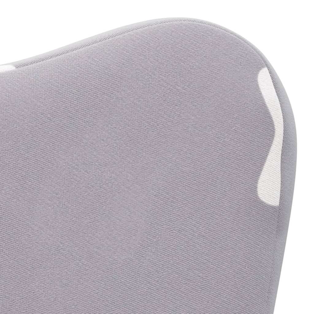 Divano per Bambini grigio chiaro con Stelle in Morbido Peluche