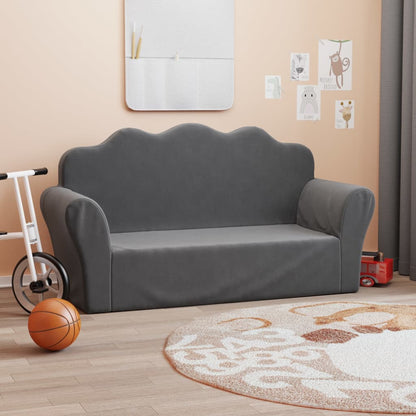 Divano per Bambini a 2 Posti in Morbido Peluche