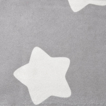Divano Letto Bambini Grigio Chiaro con Stelle Morbido Peluche | homemem39