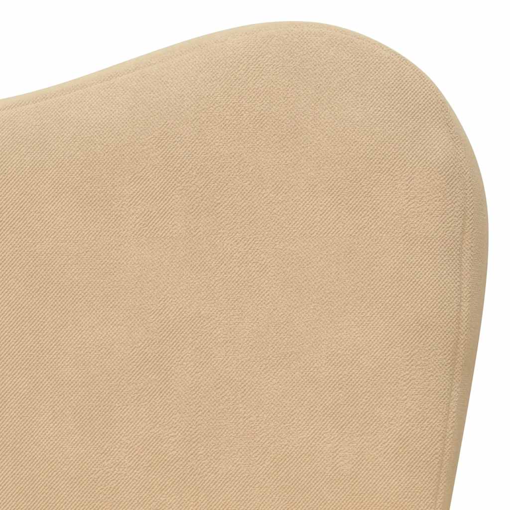 Divano Letto per Bambini Crema in Morbido Peluche