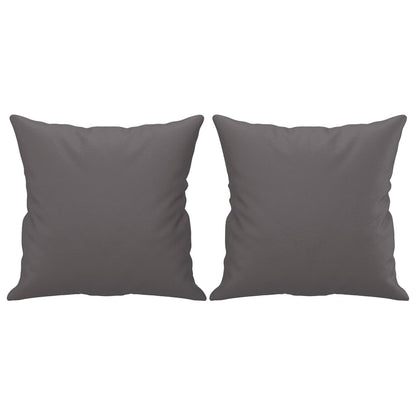 Divano a 3 Posti con Cuscini Grigio 180 cm in Similpelle | homemem39