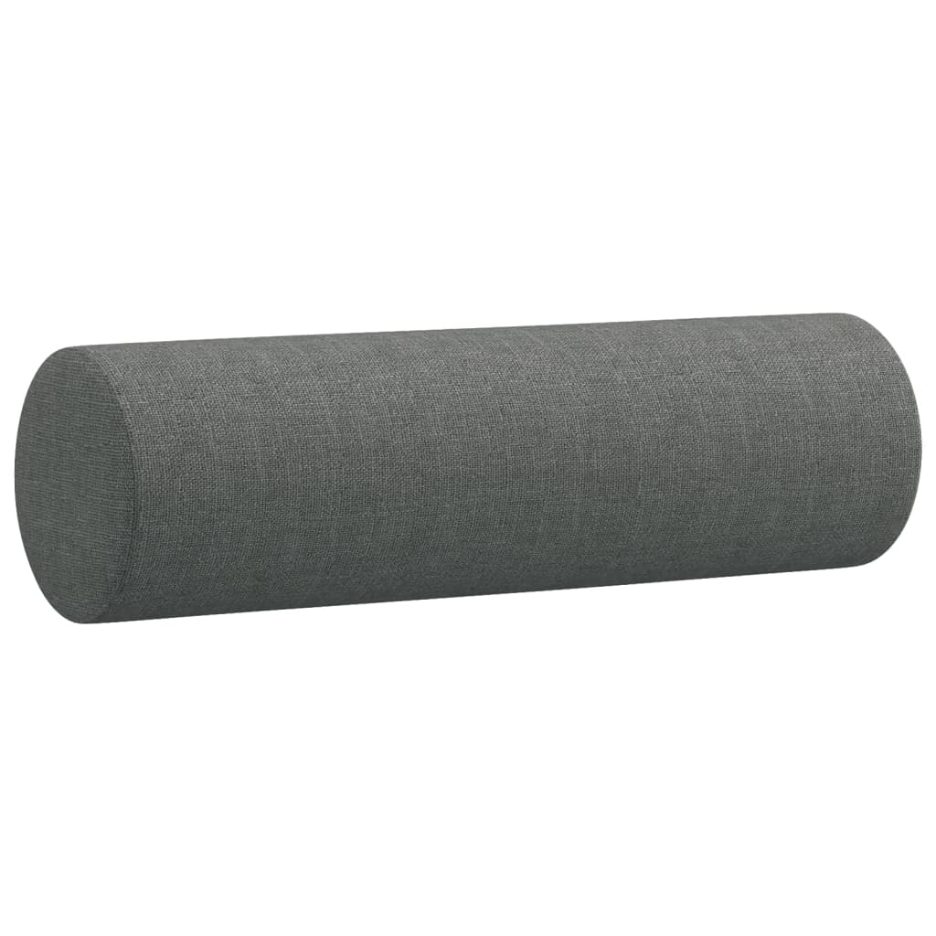 Divano a 2 Posti con Cuscini Grigio Scuro 120 cm in Tessuto | homemem39