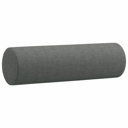 Divano a 2 Posti con Cuscini Grigio Scuro 140 cm in Tessuto | homemem39