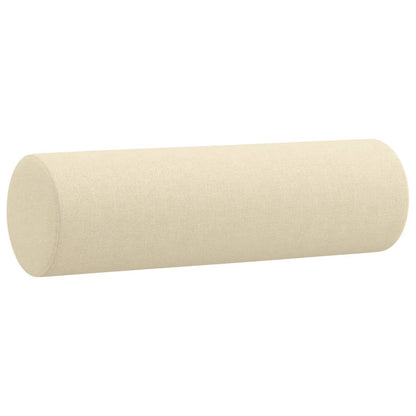 Divano a 2 Posti con Cuscini Crema 140 cm in Tessuto | homemem39