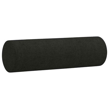 Divano a 2 Posti con Cuscini Nero 140 cm in Tessuto | homemem39