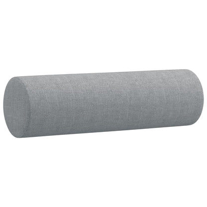 Divano a 3 Posti con Cuscini Grigio Chiaro 180 cm in Tessuto | homemem39