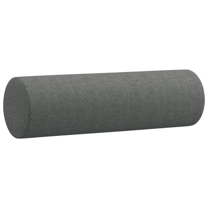 Divano a 2 Posti con Cuscini Grigio Scuro 120 cm in Tessuto | homemem39