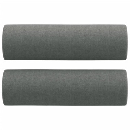Divano a 2 Posti con Cuscini Grigio Scuro 140 cm in Tessuto | homemem39