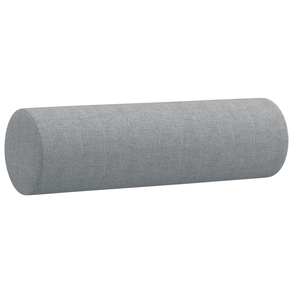 Divano a 3 Posti con Cuscini Grigio Chiaro 180 cm in Tessuto | homemem39
