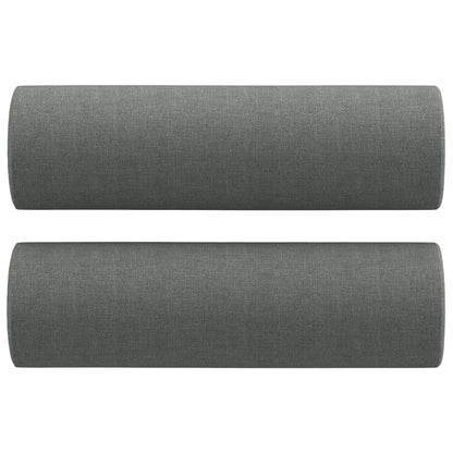 Divano a 3 Posti con Cuscini Grigio Scuro 180 cm in Tessuto | homemem39