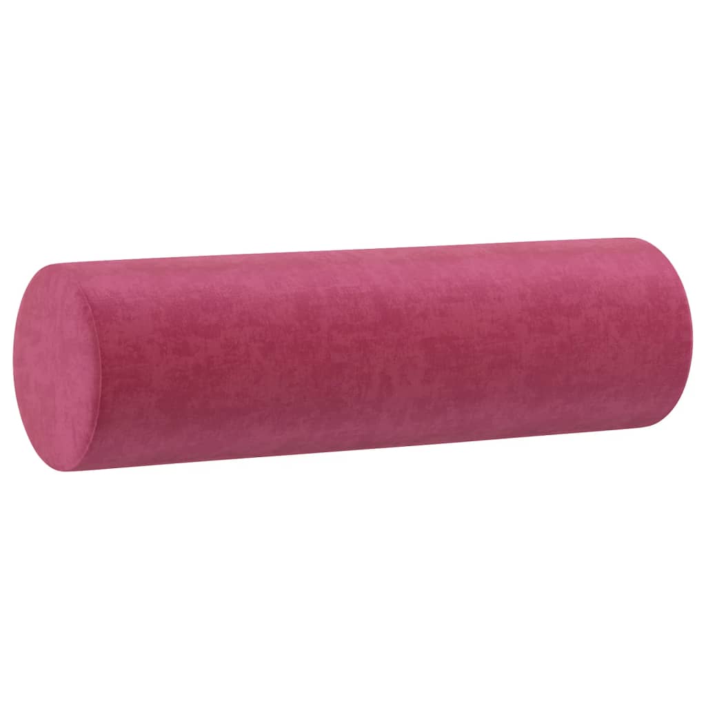 Divano a 2 Posti con Cuscini Rosso Vino 120 cm in Velluto | homemem39