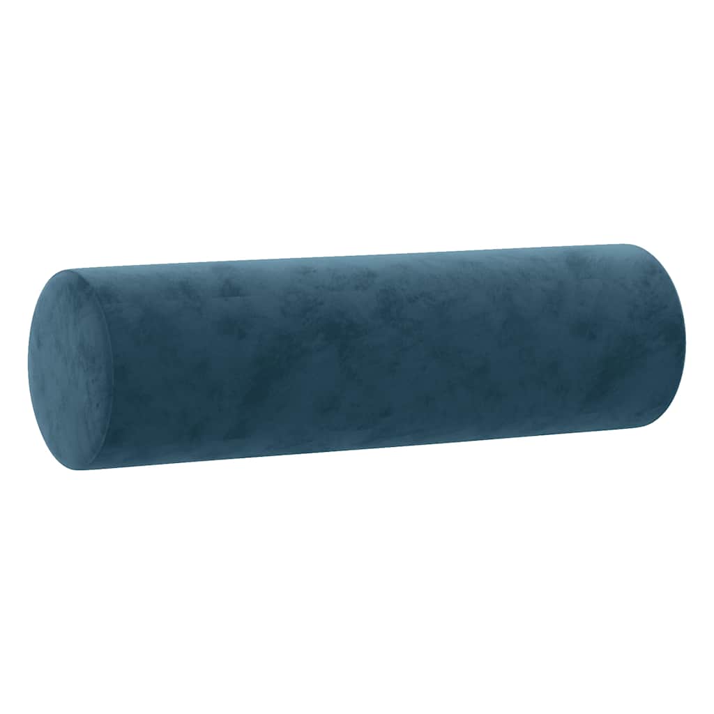 Divano a 2 Posti con Cuscini Blu 120 cm in Velluto | homemem39