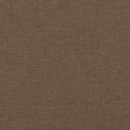 Divano a 2 Posti con Cuscini Marrone 120 cm in Tessuto