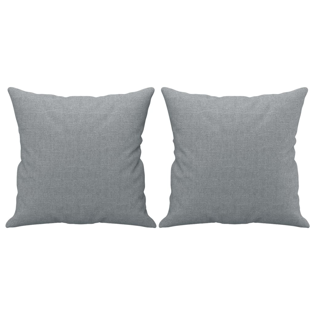 Divano a 3 Posti con Cuscini Grigio Chiaro 180 cm in Tessuto | homemem39