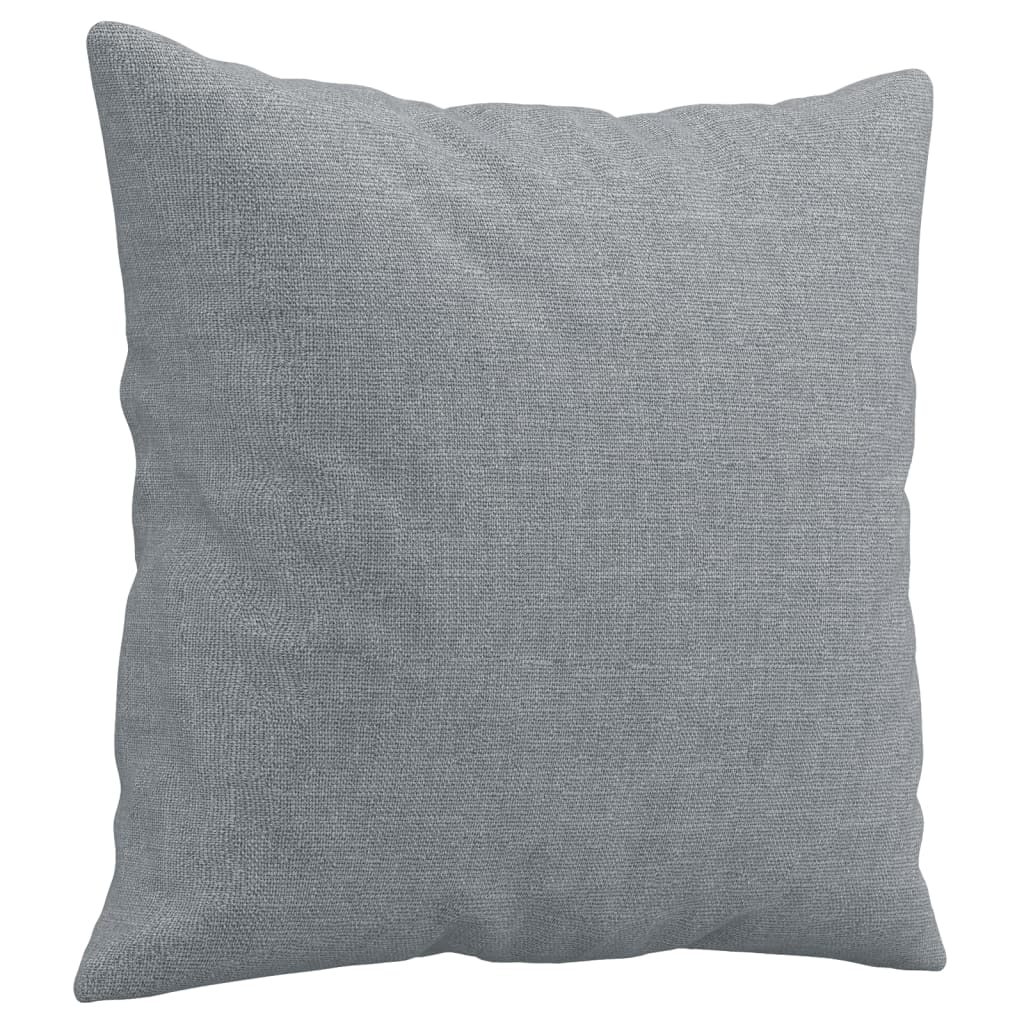 Divano a 3 Posti con Cuscini Grigio Chiaro 180 cm in Tessuto | homemem39