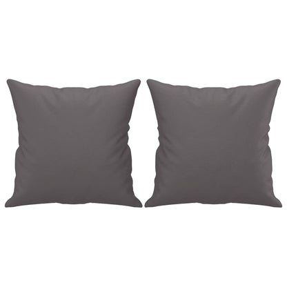 Divano a 2 Posti con Cuscini Grigio 120 cm in Similpelle | homemem39