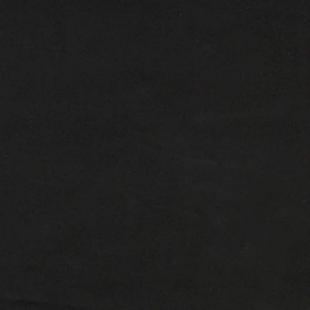 Divano a 2 Posti con Cuscini Nero 140 cm in Velluto | homemem39