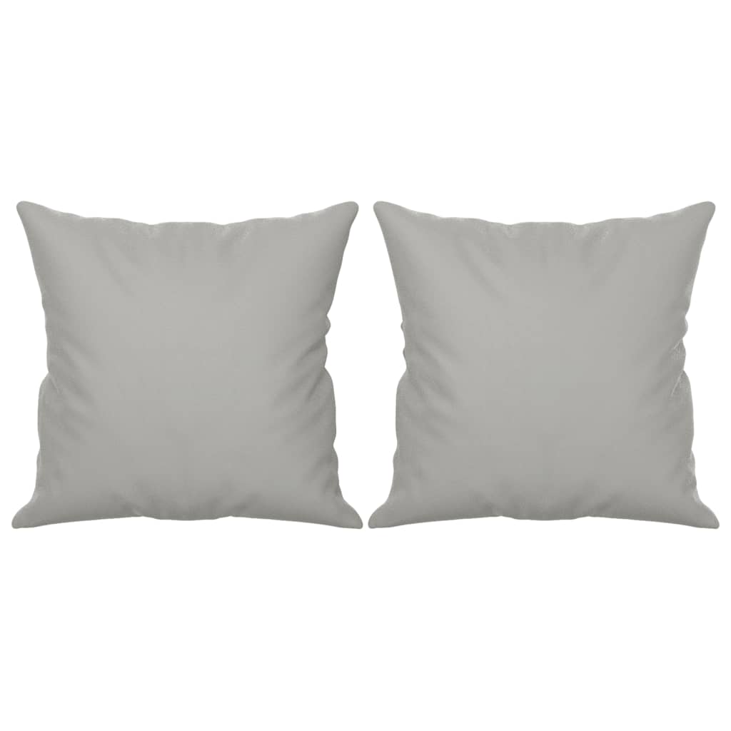 Divano a 3 Posti con Cuscini Grigio Chiaro 180 cm Microfibra | homemem39