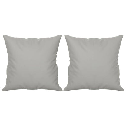 Divano a 3 Posti con Cuscini Grigio Chiaro 180 cm Microfibra | homemem39