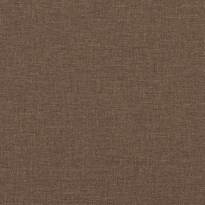 Poltrona con Poggiapiedi Marrone 60 cm in Tessuto - homemem39