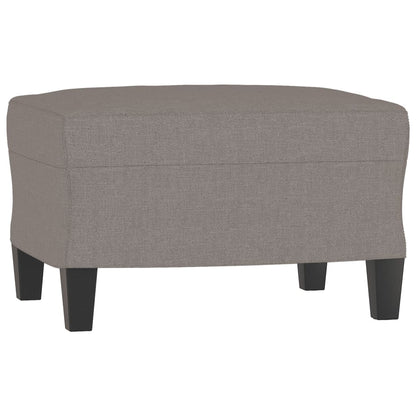 Poltrona con Poggiapiedi Tortora 60 cm in Tessuto | homemem39