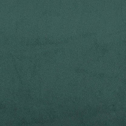 Poltroncina con Poggiapiedi Verde Scuro 60 cm in Velluto