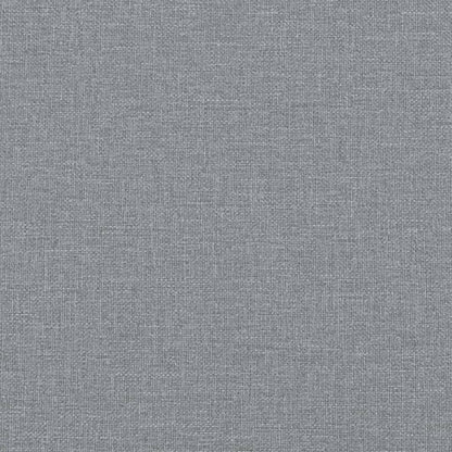 Poltrona con Poggiapiedi Grigio Chiaro 60 cm in Tessuto