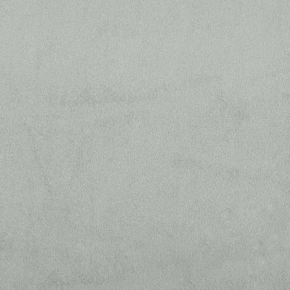 Poltrona con Poggiapiedi Grigio Chiaro 60 cm in Velluto | homemem39