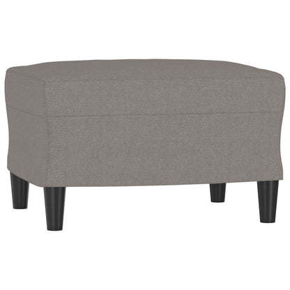 Poltrona con Poggiapiedi Tortora 60 cm in Tessuto | homemem39