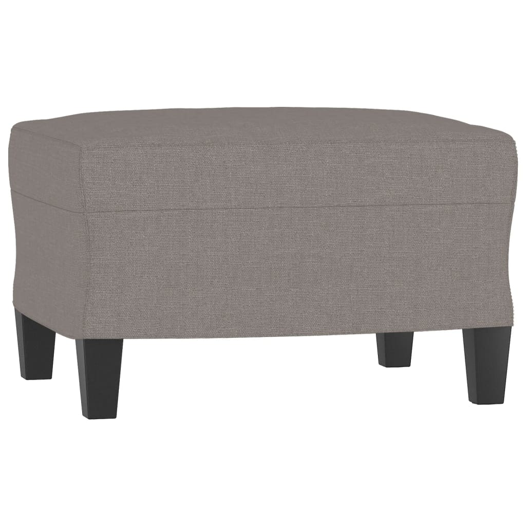 Poltrona con Poggiapiedi Tortora 60 cm in Tessuto | homemem39