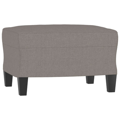 Poltrona con Poggiapiedi Tortora 60 cm in Tessuto | homemem39