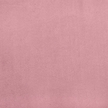 Poltrona con Poggiapiedi Rosa 60 cm Velluto