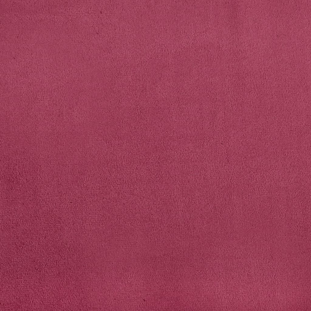 Poltrona con Poggiapiedi Rosso Vino 60 cm in Velluto | homemem39