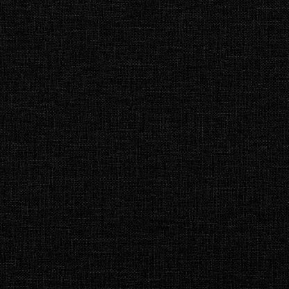 Poltrona con Poggiapiedi Nero 60 cm in Tessuto | homemem39