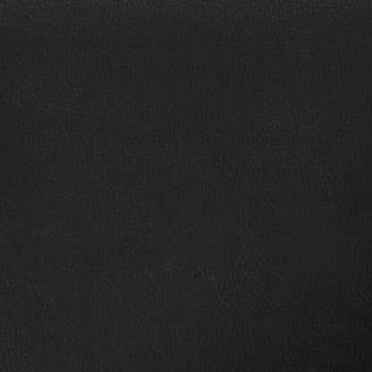 Poltrona con Poggiapiedi Nero 60 cm in Similpelle | homemem39