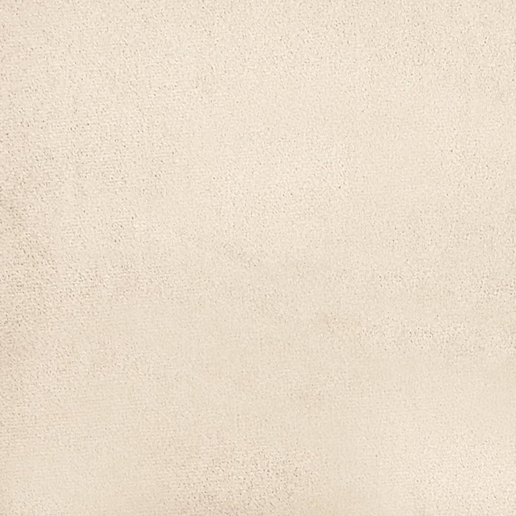 Poltrona con Poggiapiedi Beige 60 cm in Tessuto Microfibra | homemem39