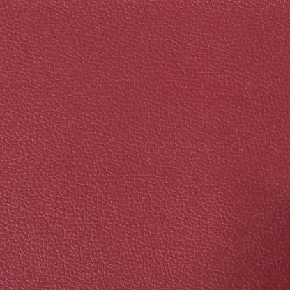 Poltrona con Poggiapiedi Rosso Vino 60 cm in Similpelle | homemem39