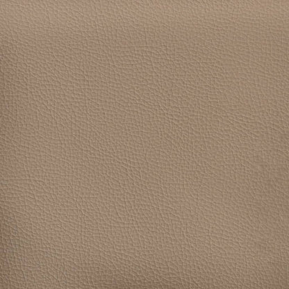 Poltrona con Poggiapiedi Cappuccino 60 cm in Similpelle | homemem39