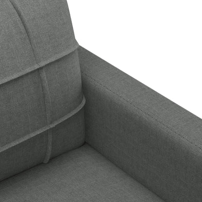 Set di Divani 4 pz con Cuscini Grigio Scuro in Tessuto | homemem39