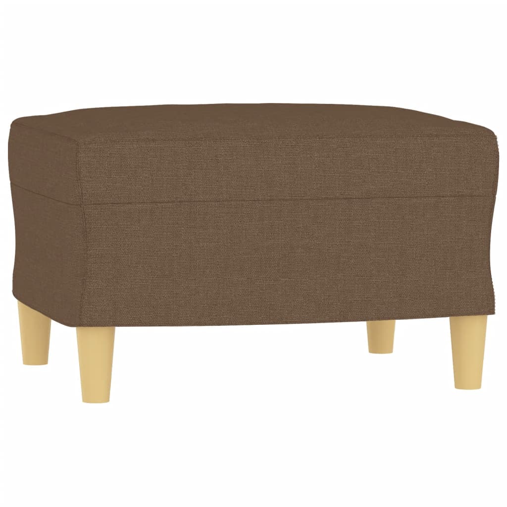 Set di Divani 4 pz con Cuscini Marrone in Tessuto | homemem39